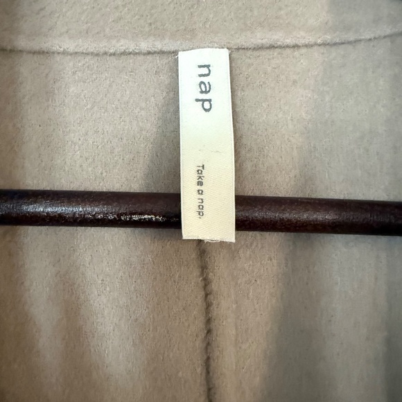 NAP Loungewear- size medium : Taupe shawl collar maxi coat - Picture 6 of 6